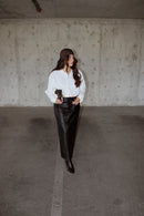 Night Shift Leather Skirt